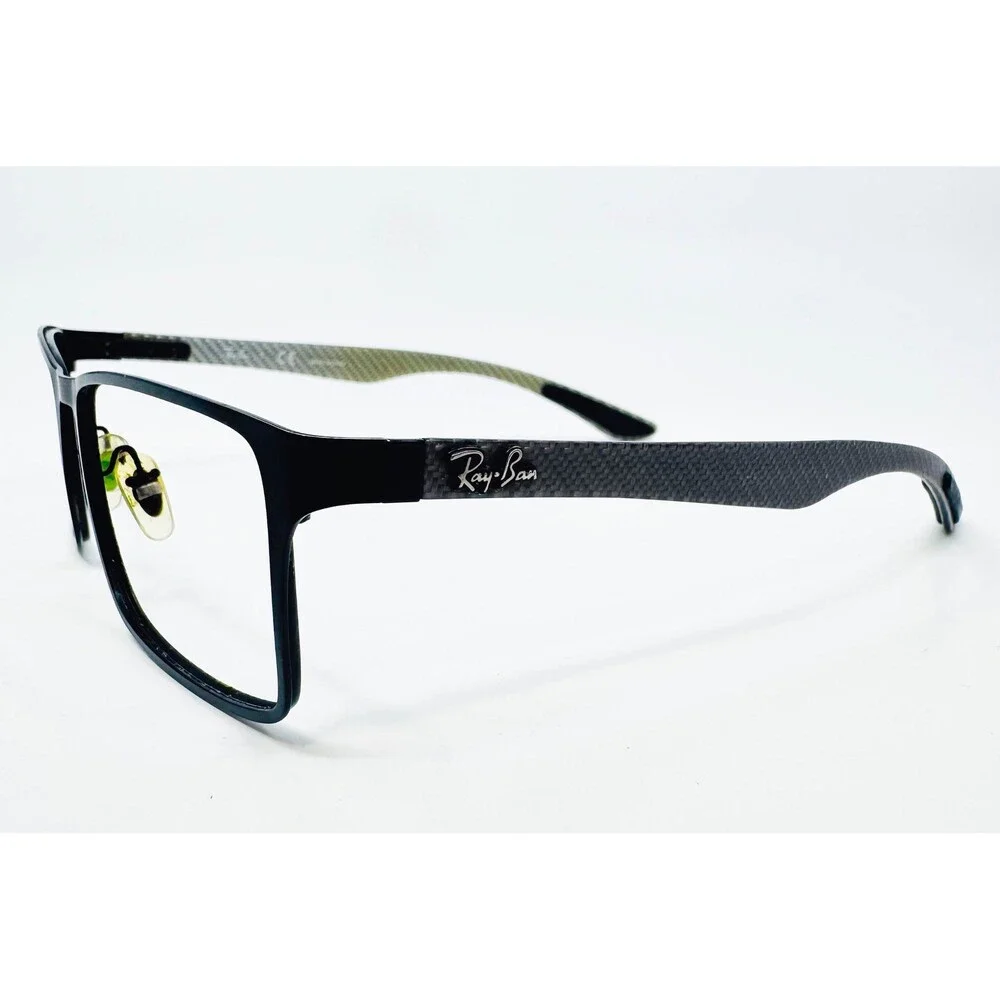 Ray-Ban Eyeglasses Mens Black Carbon Fiber RB 8415 2503 53-17-145